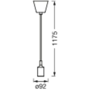 LEDVANCE Vintage 1906® hanglamp BELL E27, zwart
