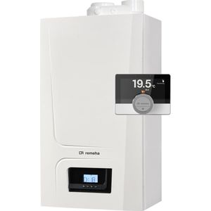 Remeha Avanta Ace hr gaswandketel m. warmwatervoorziening combi comfort 35C CW5 exc. 80-80 m. energiezuinige A-label pomp+eTwist