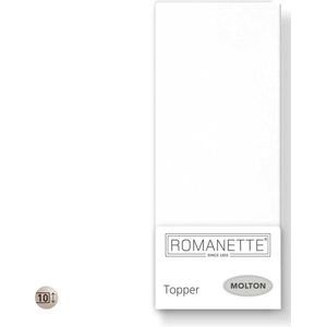 Molton Topper Hoeslaken Romanette-100 x 200 cm