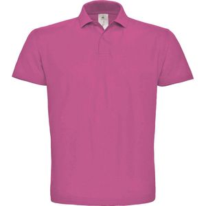 Unisex Polo korte mouwen ID.001 Fuchsia Paars merk B&C maat XL