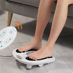 VenenWalker® Doorbloedingstimulator + afstandsbediening | 4 spierstimulatiepads EMS | EMS-trainingsapparaat bevordert doorbloeding in vermoeide benen, kuiten en voeten | EMS-trainer