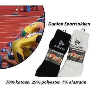 6-Paar Dunlop Sportsokken in Wit