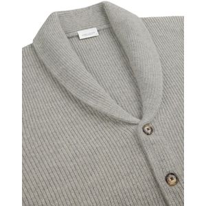 Profuomo - Wollen Cardigan - Sjaalkraag - Wolmix - Recht Model