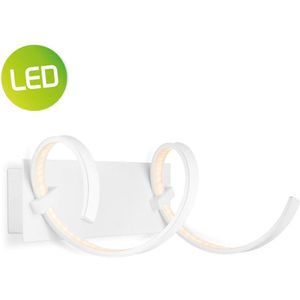Home sweet home wandlamp LED Twist 45 cm - wit
