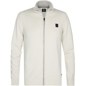 Petrol Industries - Heren Fijngebreid Vest Nevada - Wit - Maat S