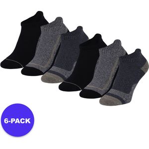 Apollo (Sports) - Sneaker Sportsokken Casual - Unisex - Blauw - 36/41 - 6-Pack - Voordeelpakket