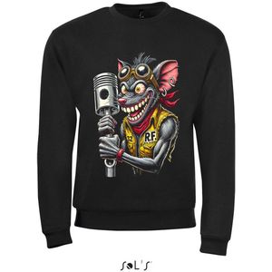 Sweatshirt 2-175 Rat Fix blauw - M, Zwart