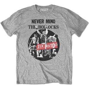 Sex Pistols - Never Mind The Bollocks Heren T-shirt - S - Grijs