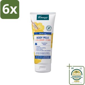 Kneipp - Body milk - Special Care - Met 10 % ureum - Voor zeer droge & gevoelige huid - 200 ml - Voordeelverpakking - 6 stuks - Gevoelige huid - Hydraterende bodymilk