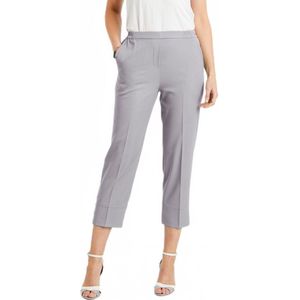 Rechte broek met semi-elastische tailleband