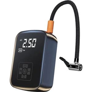 Anroc - Elektrische bandenpomp - 4 opzetstukken- 6400 MAH - Draagbaar - Luchtcompressor - Fietspomp - Ballenpomp - Bandenpomp