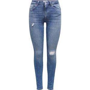 Only Jeans Onlpower Mid Push Sk Dt Rea264 Noos 15230607 Medium Blue Denim Dames Maat - W30 X L30