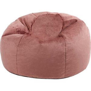 icon “Aurora” Klassieke Fluwelen Zitzak, Oud roze, Zitzakstoel Volwassenen met Vulling, Woonkamerzitzakken