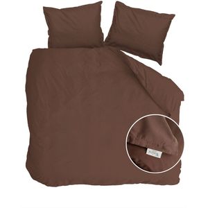 Walra - Vintage Satin - Dekbedovertrek - Bruin - 200x220 - 100% Katoen