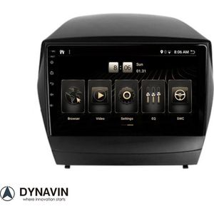 Dynavin autoradio navigatie Hyundai IX35 2009-2015 android 14 carkit android auto draadloos apple carplay usb