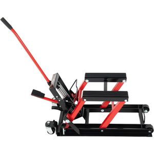 Amolass - Motorfietslift - Hydraulisch - 680KG - Garagekrik - Verstelbare hoogte 11,5-36,5cm - Motorfietsreparatie - Rood/Zwart