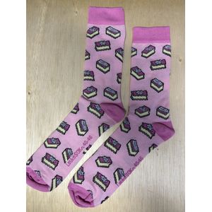 SOKn. Trendy sokken *TOMPOUCEN* Roze Maat 40-46 (ook leuk om kado te geven !)