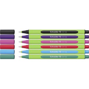 Schneider fineliner - Line-Up - 0,4mm - 5+1 gratis - assorti - S-191086