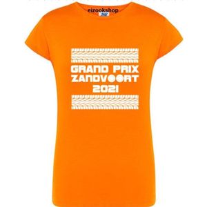 Dames T-shirt Grand Prix Zandvoort - 2021 - large - Getailleerd - Oranje