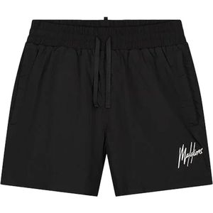 Malelions crinkle boardshort in de kleur zwart.