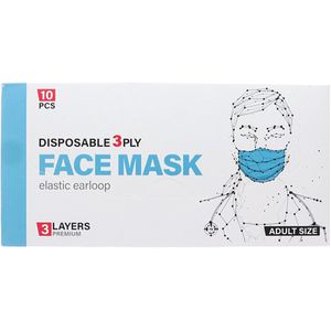 Mondmasker IIR blauw, 10 stuks