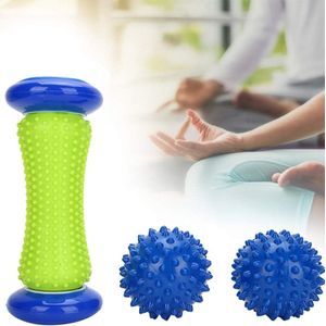 Voetmassage - Massager - Stress Verlichter - Ontspanning - inclusief 2 Massageballen - Blauw