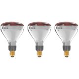 Technik E27 - Infraroodlamp - Dimbaar - 250W - Half Infrarood Lamp R125 - 3 stuks
