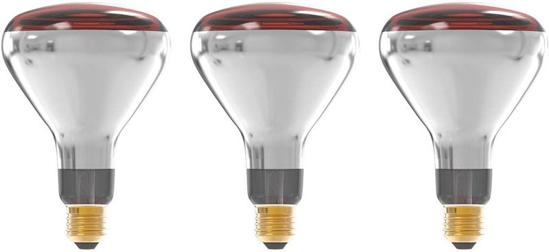 Technik E27 - Infraroodlamp - Dimbaar - 250W - Half Infrarood Lamp R125 - 3 stuks