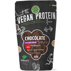Chocolade 63% Eiwitshake (Proteïneshake) - Complete, lekkere en licht verteerbare eiwitten van plantaardige oorsprong in een drankje met chocoladesmaak - Vegan