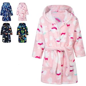 Ibenzoa® Superzachte en Warme Kinderbadjas met Capuchon voor Jongens en Meisjes, 2-9 Jaar