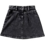 Your Wishes - Stretch Denim Glitter Skirt - Korte Rok - Donkergrijs