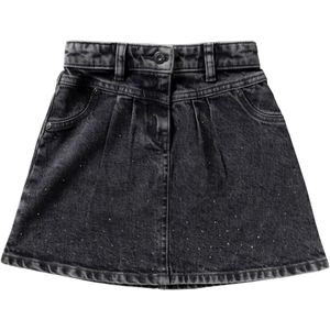Your Wishes - Stretch Denim Glitter Skirt - Korte Rok - Donkergrijs
