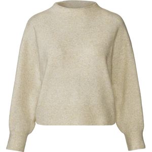 Esmara Dames gebreide pullover - Trui - Sweater - Aangenaam zacht - Beige - Maat L 44/46