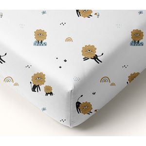 Petite Amélie - Hoeslaken - Off-white - Leo - 70 x 140 cm