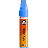 Molotow ONE4ALL 15mm Acryl Marker - Lichtblauw - Geschikt voor vele oppervlaktes zoals canvas, hout, steen, keramiek, plastic, glas, papier, leer...