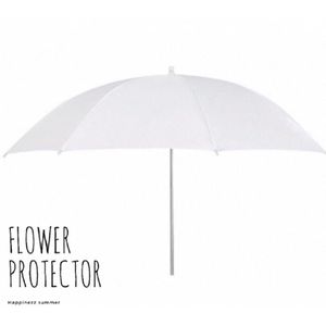 Flower Protector- wit- 65 cm-Bloem- Plantenbak parasol- Bloemen zon beschermer-Bloempot parasol-Charme Bijoux