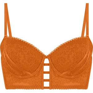 Hunkemöller Dames Lingerie Voorgevormde longline beugel bh Vera - Oranje - maat D85