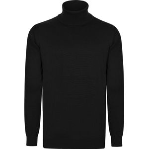 Felix Hardy Coltrui - Trui - Sweater %100 Katoen Heren Zwart - M