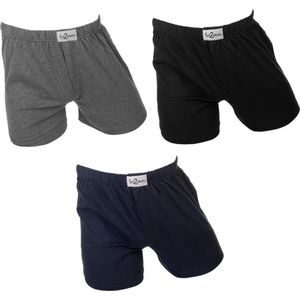 Fun2wear Wijde Boxershort Uni 3-pack DB-ZW-DG maat XXXL