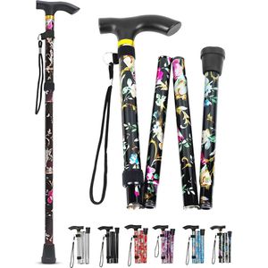 Opvouwbare wandelstok - Verstelbare en lichtgewicht mobiliteitshulpmiddelen voor een betere stabiliteit