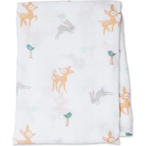 Lulujo - hydrofiele doek - swaddle - katoen - 120x120 cm - Little Fawn