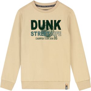 SKURK - Sweater met flock print Sted - beige - maat 104