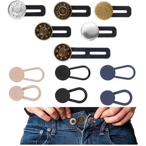 TRANKIELO® - 12 stuks broekbandverlenging – Knoopverlenging voor broeken, zwangerschap, heren en dames