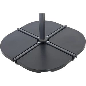 Nest outdoor Jeppe tegels zwart voor parasolvoet - set van 4