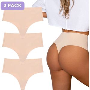 Shapetape - Naadloze String - Beige - Set van 3 - Dames