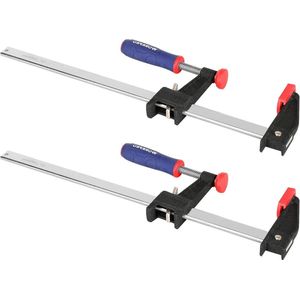 Staafklemmenset 300 mm - Set van 2 zware F-klemmen - Quick release houtbewerkingsklemmen met groter bereik