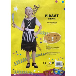 Piraten jurk maat 128