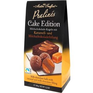 Praline cake edition - karamel & melkchocolade 148g - Doos 6 stuks