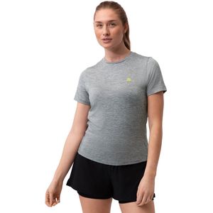DANISH ENDURANCE Sport T-Shirt - Workout & Sport Top - Lichtgewicht - Ronde Hals - voor Vrouwen - Grijs Gemêleerd - Maat S