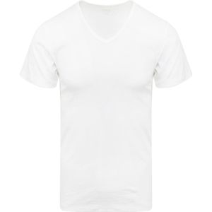 Mey - Noblesse V-hals T-shirt Wit - Heren - Maat 4XL - Slim-fit